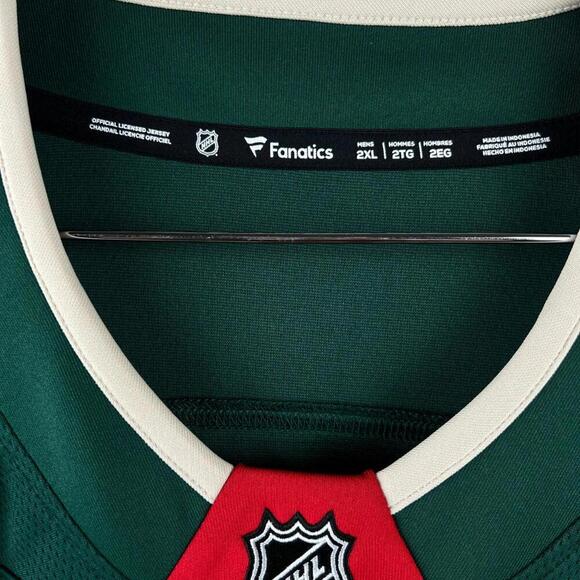 Minnesota Wild Fanatics Breakaway NHL Jersey Men’s 2XL Green Blank 2024 NWT - Picture 8 of 8
